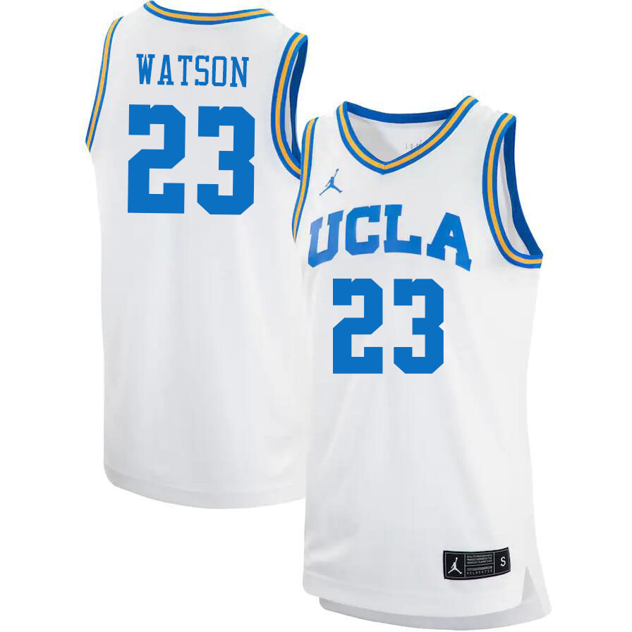 Jordan Brand Men #23 Peyton Watson UCLA Bruins College Jerseys Sale-White - Click Image to Close
